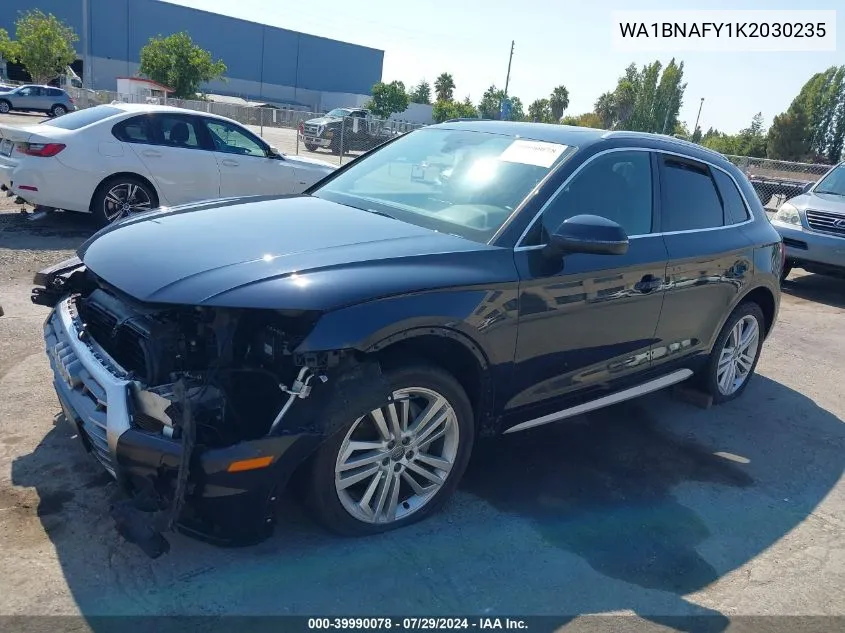 2019 Audi Q5 45 Premium VIN: WA1BNAFY1K2030235 Lot: 39990078