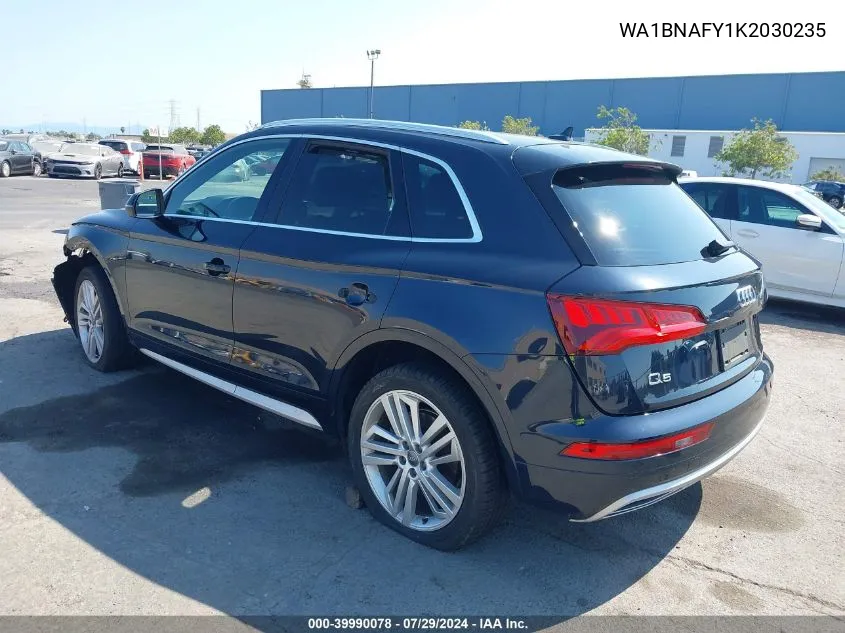 2019 Audi Q5 45 Premium VIN: WA1BNAFY1K2030235 Lot: 39990078