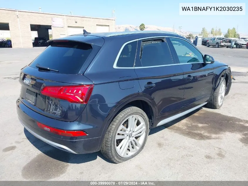 2019 Audi Q5 45 Premium VIN: WA1BNAFY1K2030235 Lot: 39990078