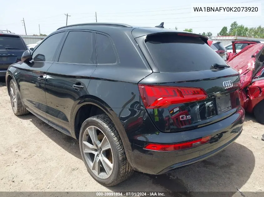 WA1BNAFY0K2073920 2019 Audi Q5 45 Premium