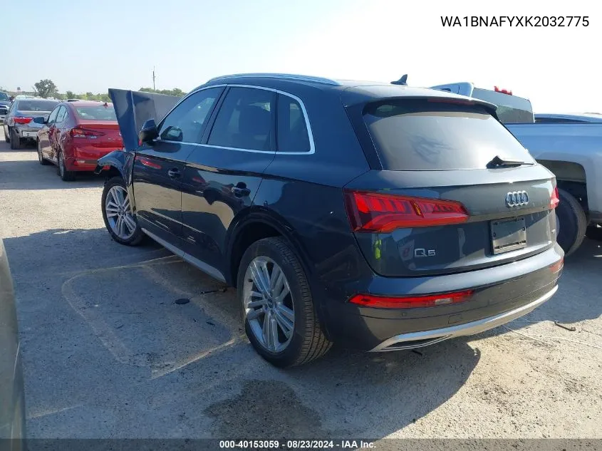 2019 Audi Q5 45 Premium VIN: WA1BNAFYXK2032775 Lot: 40153059