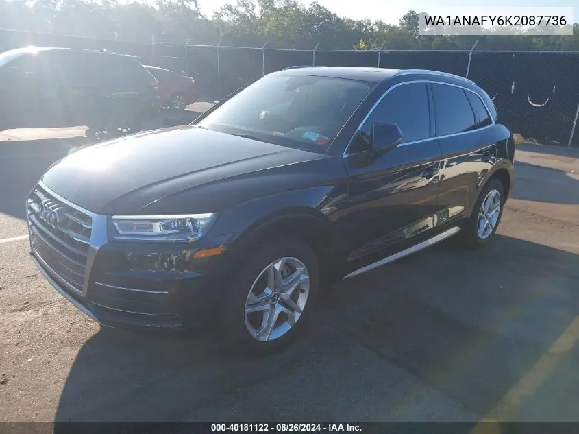 WA1ANAFY6K2087736 2019 Audi Q5 45 Premium