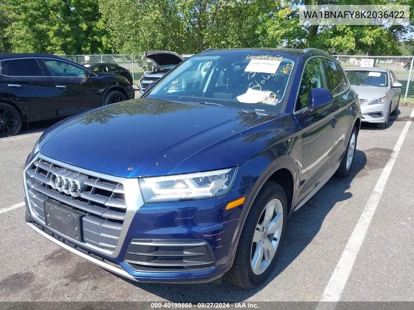 WA1BNAFY8K2036422 2019 Audi Q5 45 Premium