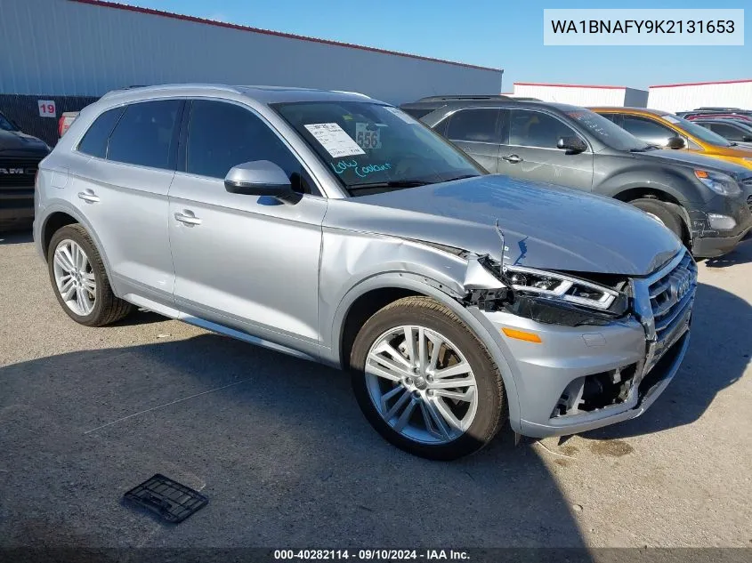 2019 Audi Q5 45 Premium VIN: WA1BNAFY9K2131653 Lot: 40282114