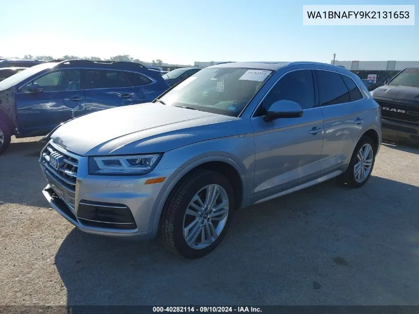 2019 Audi Q5 45 Premium VIN: WA1BNAFY9K2131653 Lot: 40282114