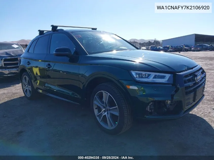 WA1CNAFY7K2106920 2019 Audi Q5 45 Premium