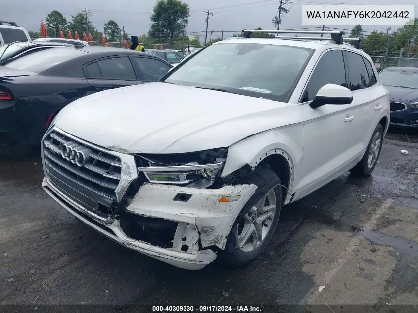 WA1ANAFY6K2042442 2019 Audi Q5 45 Premium