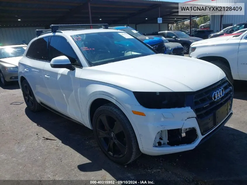 2019 Audi Q5 45 Premium VIN: WA1CNAFYXK2128409 Lot: 40315952