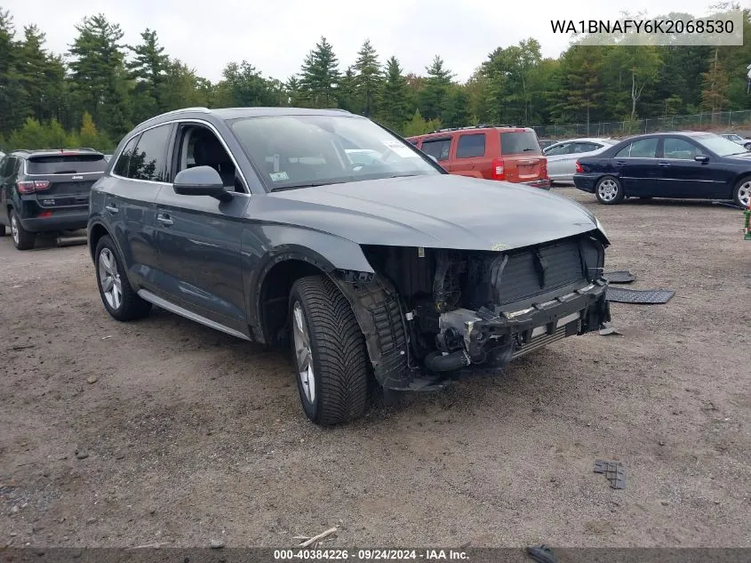 2019 Audi Q5 Premium Plus VIN: WA1BNAFY6K2068530 Lot: 40384226