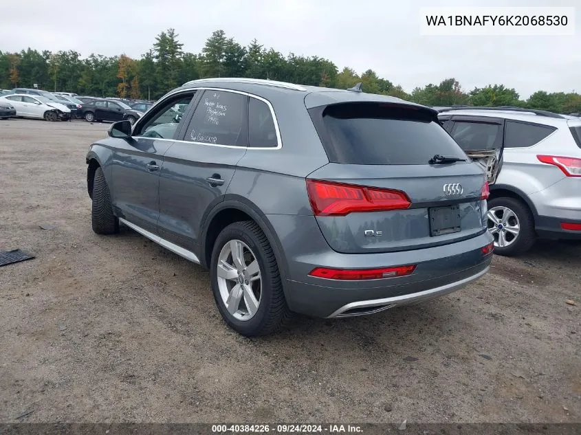 2019 Audi Q5 Premium Plus VIN: WA1BNAFY6K2068530 Lot: 40384226