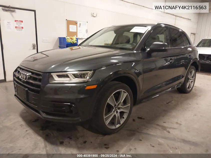 2019 Audi Q5 45 Premium VIN: WA1CNAFY4K2116563 Lot: 40391955