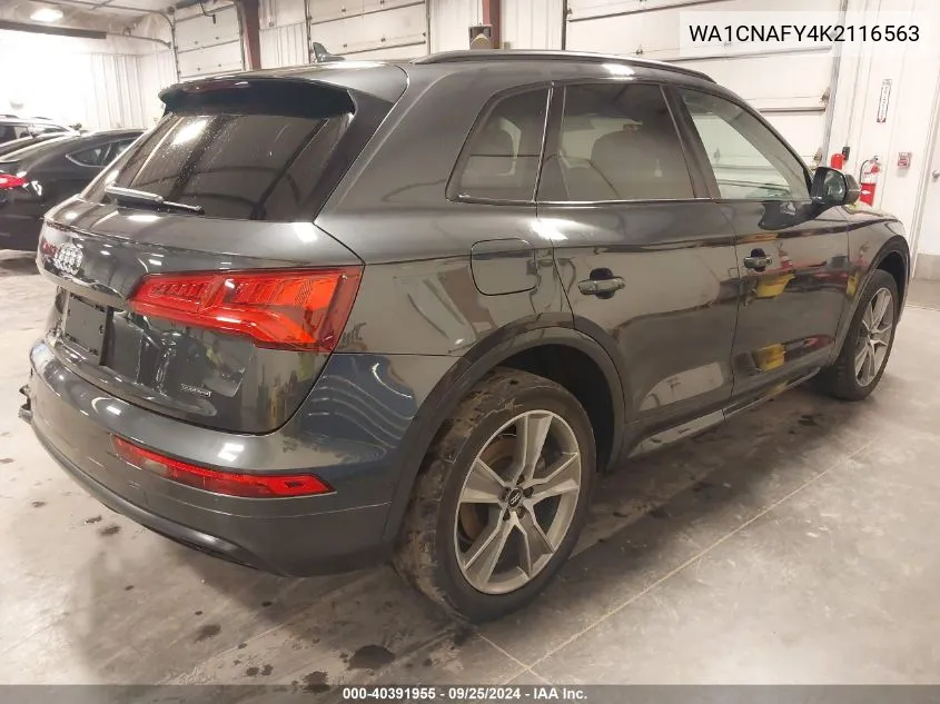 2019 Audi Q5 45 Premium VIN: WA1CNAFY4K2116563 Lot: 40391955