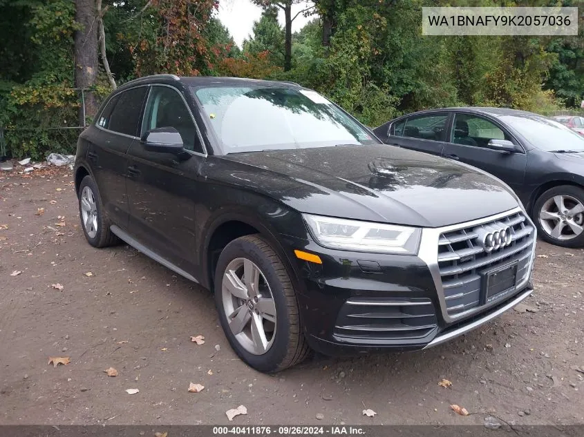 2019 Audi Q5 45 Premium VIN: WA1BNAFY9K2057036 Lot: 40411876