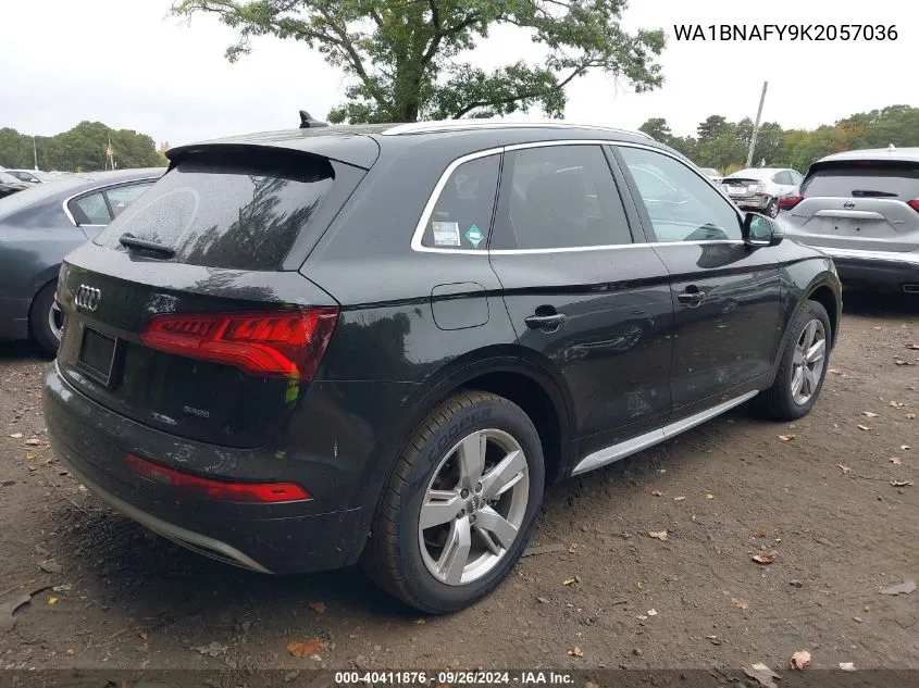 2019 Audi Q5 45 Premium VIN: WA1BNAFY9K2057036 Lot: 40411876