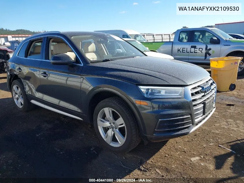 2019 Audi Q5 Premium VIN: WA1ANAFYXK2109530 Lot: 40441080