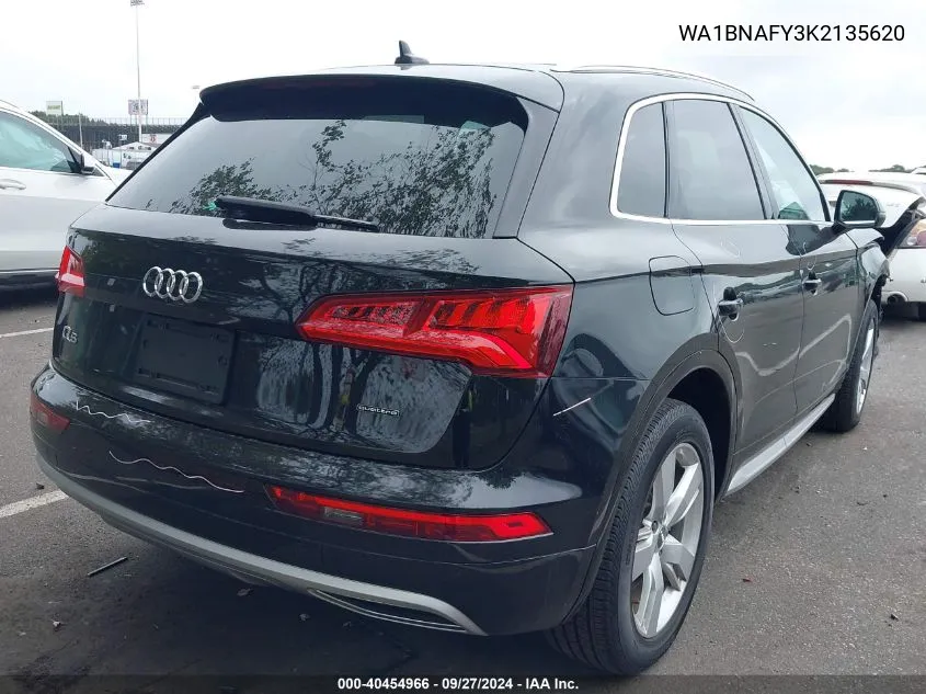 2019 Audi Q5 45 Premium VIN: WA1BNAFY3K2135620 Lot: 40454966