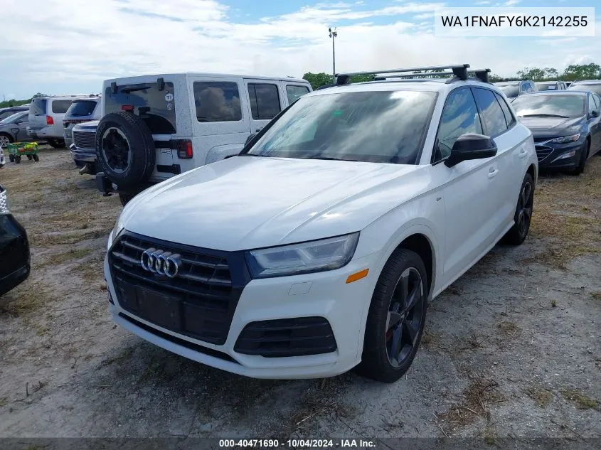 2019 Audi Q5 45 Premium VIN: WA1FNAFY6K2142255 Lot: 40471690