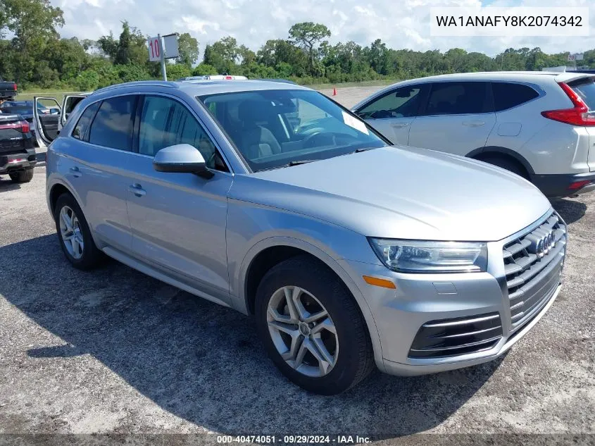 WA1ANAFY8K2074342 2019 Audi Q5 Premium