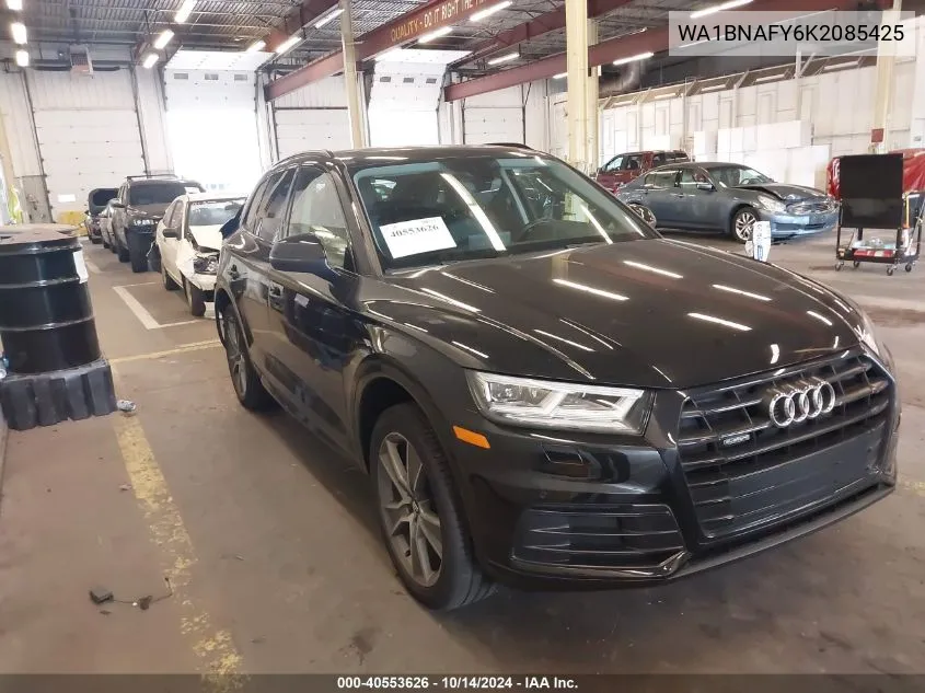 2019 Audi Q5 45 Premium VIN: WA1BNAFY6K2085425 Lot: 40553626