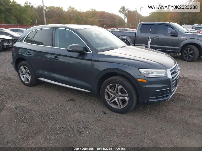 2019 Audi Q5 45 Premium VIN: WA1ANAFY0K2023238 Lot: 40604258