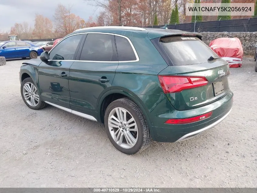 2019 Audi Q5 45 Premium VIN: WA1CNAFY5K2056924 Lot: 40710529