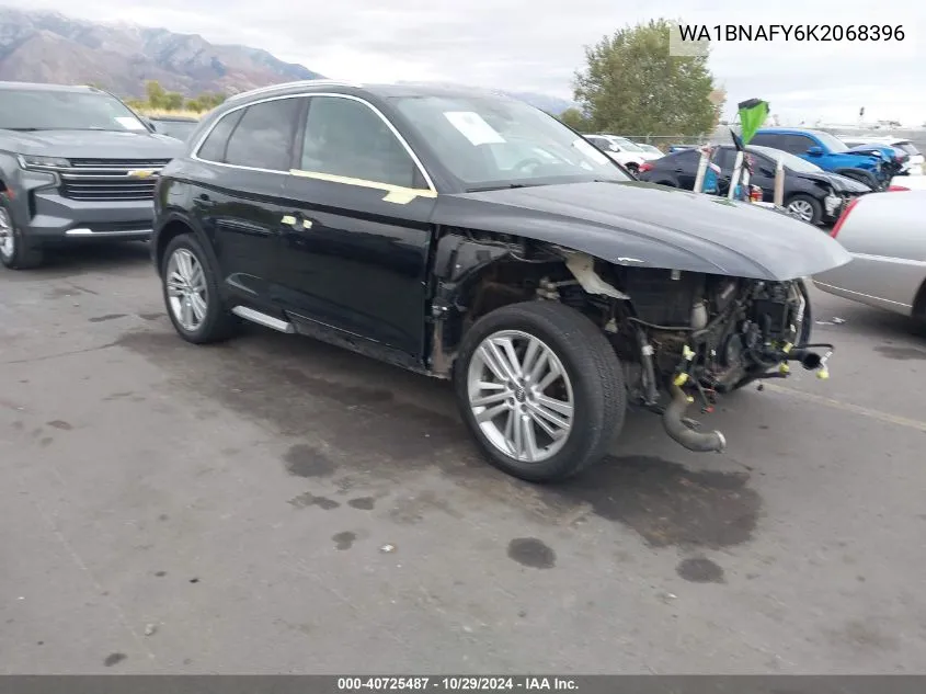 2019 Audi Q5 45 Premium VIN: WA1BNAFY6K2068396 Lot: 40725487