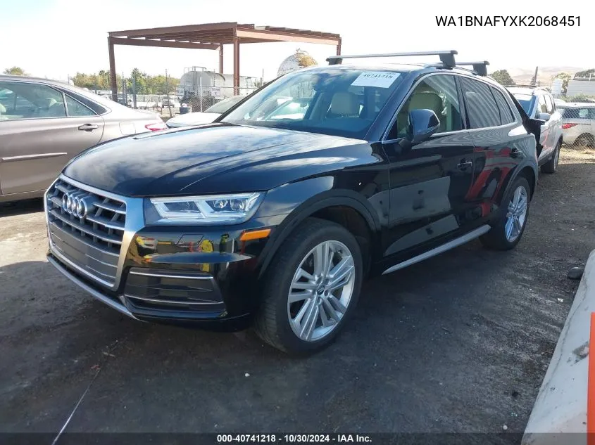 WA1BNAFYXK2068451 2019 Audi Q5 45 Premium