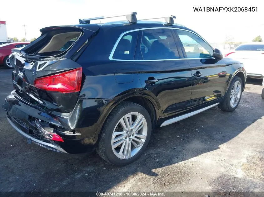 WA1BNAFYXK2068451 2019 Audi Q5 45 Premium