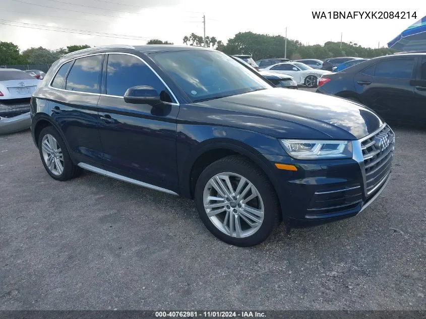 2019 Audi Q5 45 Premium VIN: WA1BNAFYXK2084214 Lot: 40762981