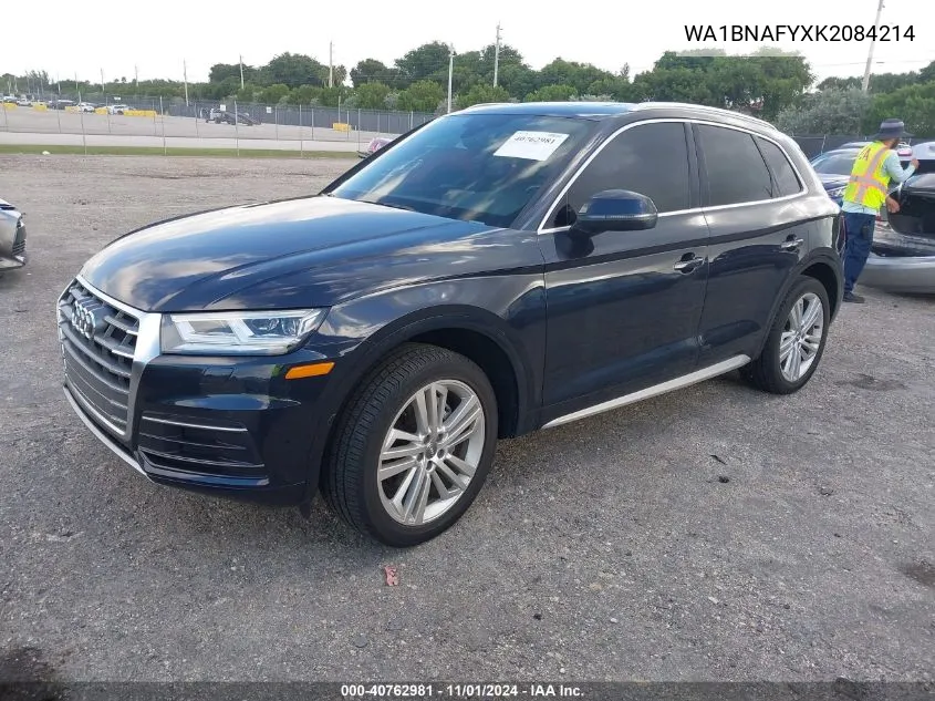 2019 Audi Q5 45 Premium VIN: WA1BNAFYXK2084214 Lot: 40762981