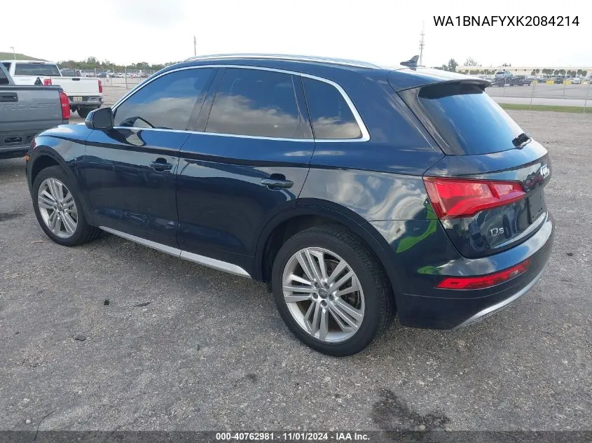 2019 Audi Q5 45 Premium VIN: WA1BNAFYXK2084214 Lot: 40762981