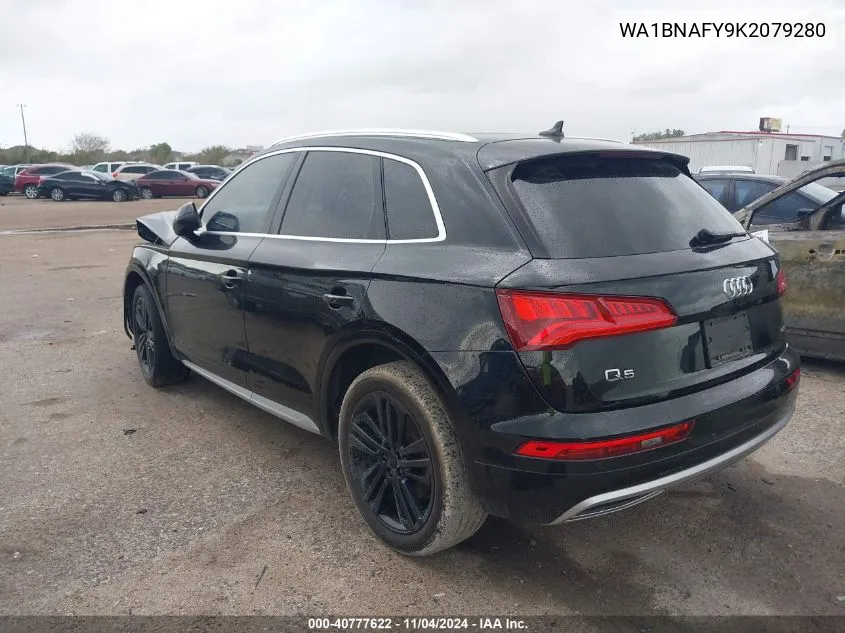 2019 Audi Q5 45 Premium VIN: WA1BNAFY9K2079280 Lot: 40777622