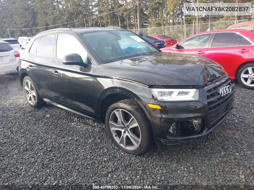 2019 Audi Q5 45 Premium VIN: WA1CNAFY8K2082837 Lot: 40799253