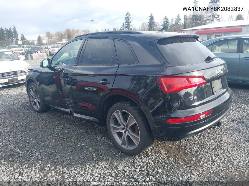 2019 Audi Q5 45 Premium VIN: WA1CNAFY8K2082837 Lot: 40799253