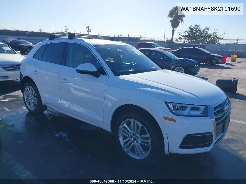 2019 Audi Q5 45 Premium VIN: WA1BNAFY8K2101690 Lot: 40847368