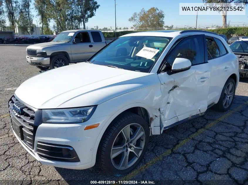 2019 Audi Q5 45 Premium VIN: WA1CNAFY8K2125542 Lot: 40912819