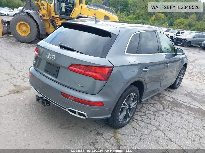 2020 Audi Q5 VIN: WA1F2BFY1L2048526 Lot: 12098888