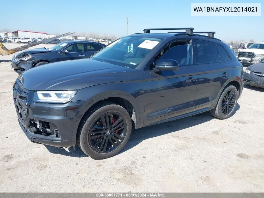 2020 Audi Q5 Premium Plus 45 Tfsi Quattro S Tronic VIN: WA1BNAFYXL2014021 Lot: 38857771