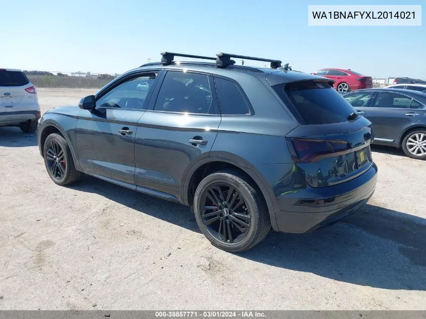 2020 Audi Q5 Premium Plus 45 Tfsi Quattro S Tronic VIN: WA1BNAFYXL2014021 Lot: 38857771