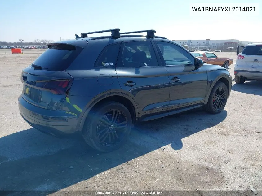 2020 Audi Q5 Premium Plus 45 Tfsi Quattro S Tronic VIN: WA1BNAFYXL2014021 Lot: 38857771