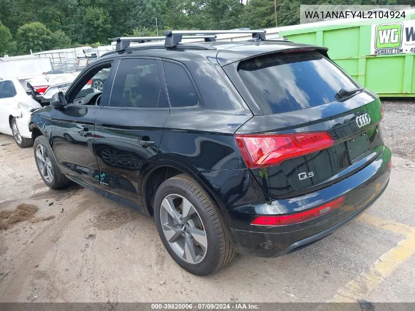 WA1ANAFY4L2104924 2020 Audi Q5 Premium 45 Tfsi Quattro S Tronic