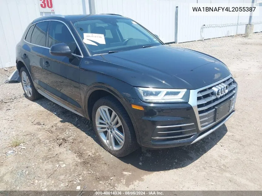 2020 Audi Q5 Premium Plus 45 Tfsi Quattro S Tronic VIN: WA1BNAFY4L2055387 Lot: 40014336