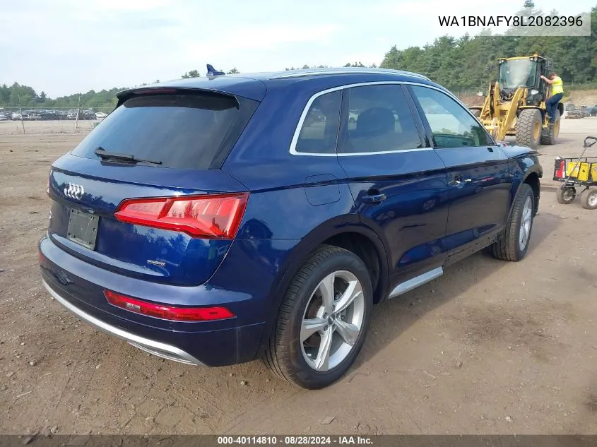 2020 Audi Q5 Premium Plus 45 Tfsi Quattro S Tronic VIN: WA1BNAFY8L2082396 Lot: 40114810