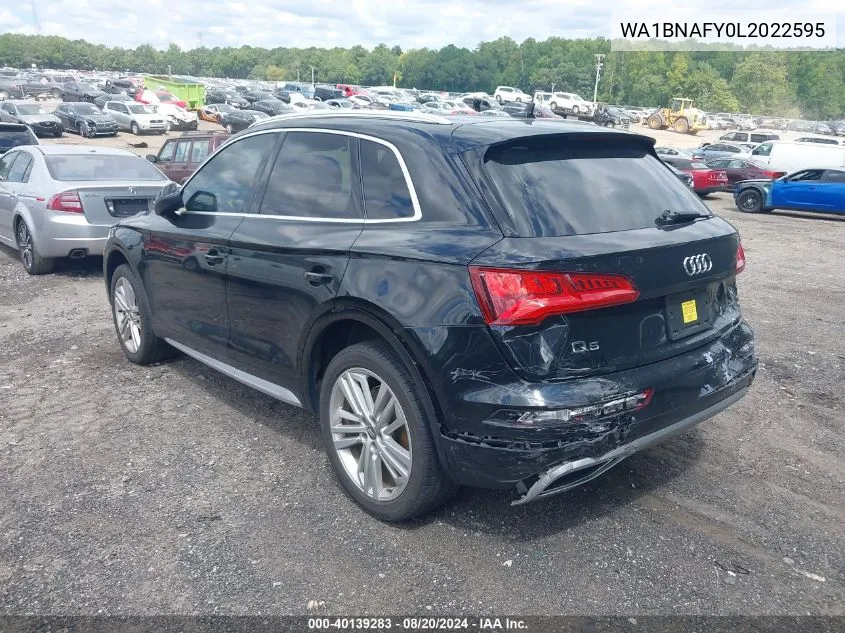 WA1BNAFY0L2022595 2020 Audi Q5 Premium Plus