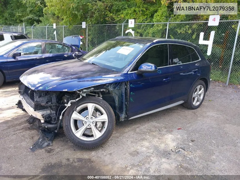 2020 Audi Q5 Premium Plus 45 Tfsi Quattro S Tronic VIN: WA1BNAFY7L2079358 Lot: 40158052