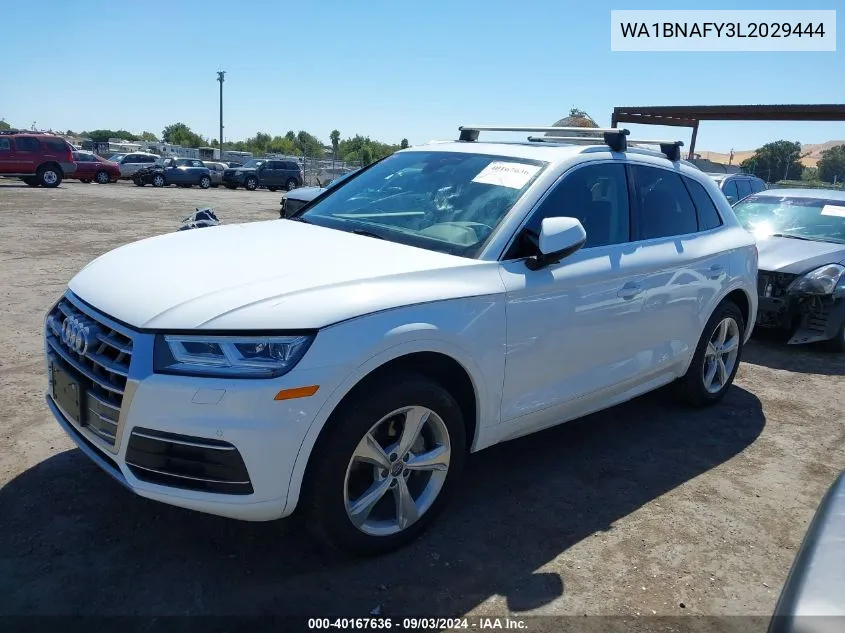 2020 Audi Q5 Premium Plus 45 Tfsi Quattro S Tronic VIN: WA1BNAFY3L2029444 Lot: 40167636