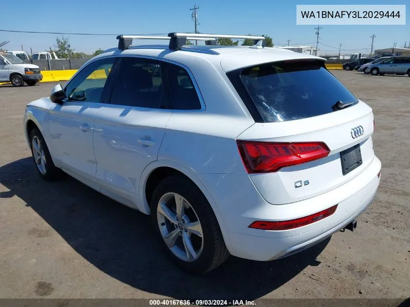 2020 Audi Q5 Premium Plus 45 Tfsi Quattro S Tronic VIN: WA1BNAFY3L2029444 Lot: 40167636