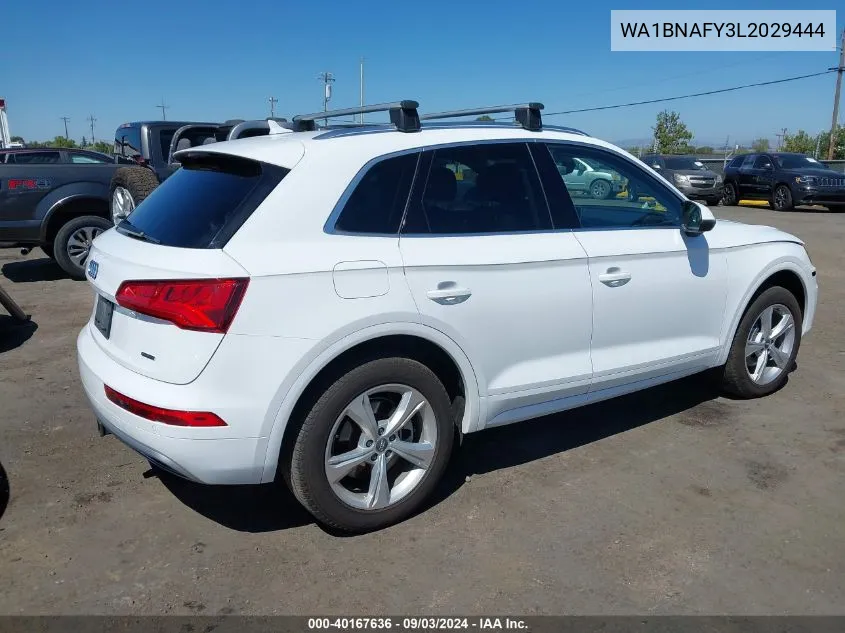 2020 Audi Q5 Premium Plus 45 Tfsi Quattro S Tronic VIN: WA1BNAFY3L2029444 Lot: 40167636