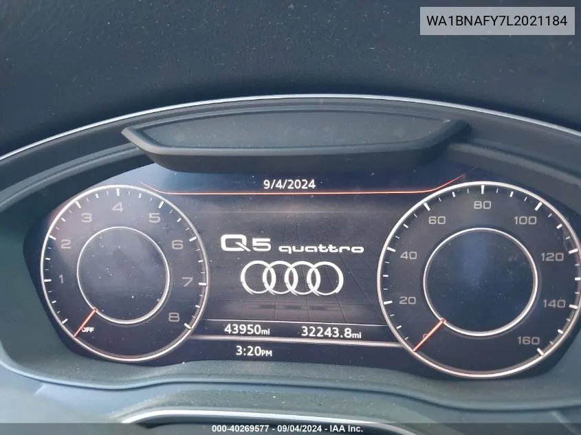 2020 Audi Q5 Premium Plus 45 Tfsi Quattro S Tronic VIN: WA1BNAFY7L2021184 Lot: 40269577