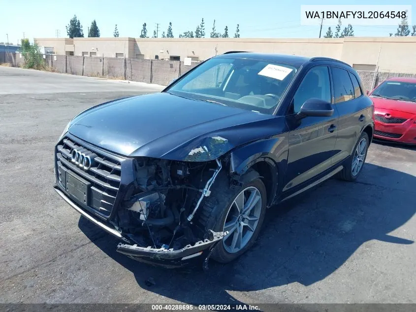 2020 Audi Q5 Premium Plus 45 Tfsi Quattro S Tronic VIN: WA1BNAFY3L2064548 Lot: 40288695